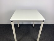Statafel Verrijdbaar Wit 110,5x100x100 cm