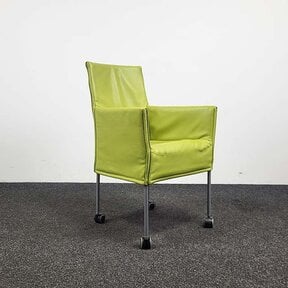 Designstoel Groen / Lime - Verrijdbaar
