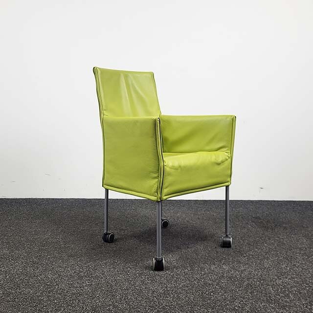 Designstoel Groen / Lime - Verrijdbaar