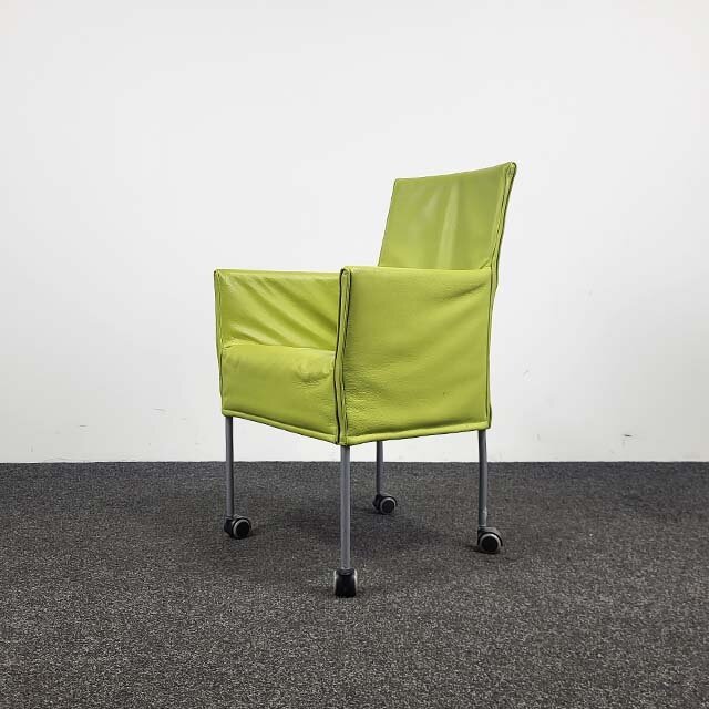 Designstoel Groen / Lime - Verrijdbaar