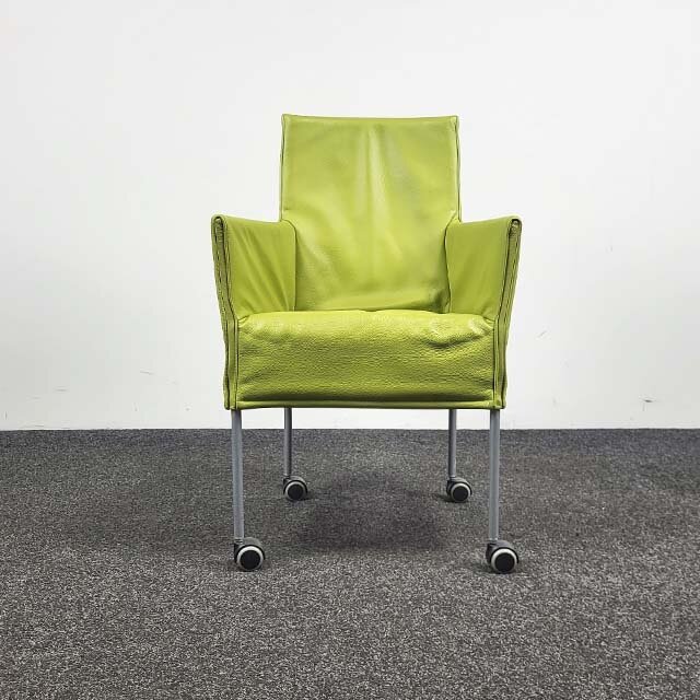 Designstoel Groen / Lime - Verrijdbaar