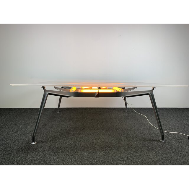 Ahrend Vergadertafel 1200 Glas 200x200 cm