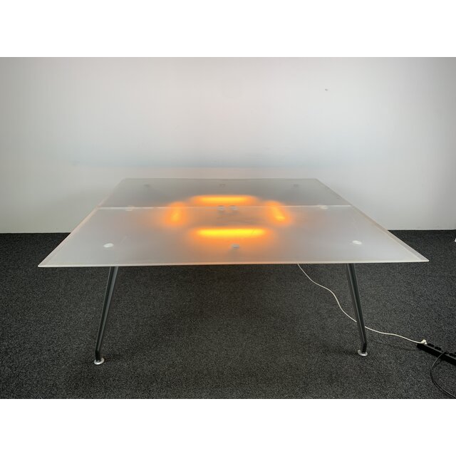 Ahrend Vergadertafel 1200 Glas 200x200 cm