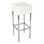 Lamers Kantoormeubelen  Barkruk Cubes Wit - Chroom Frame