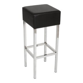 Barkruk Cubes Zwart - Chroom Frame