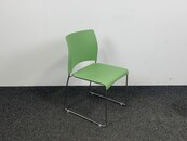 Groene Allsteel Stoel - Slede Onderstel Groene Allsteel Stoel - Slede Onderstel