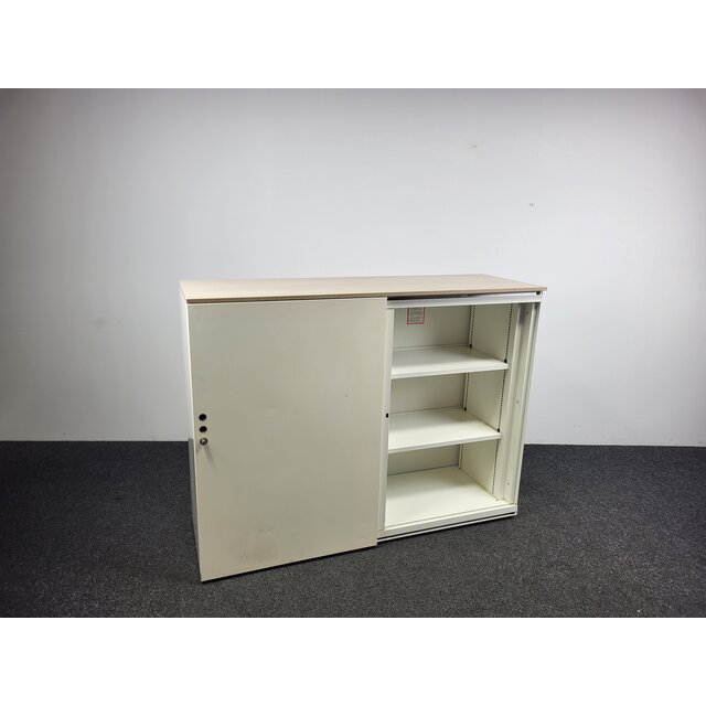 Gispen Schuifdeurkast 120x160x52 cm Crème