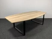 Refurbished Vergadertafel - Tonvormig Blad | 240 x 120 cm