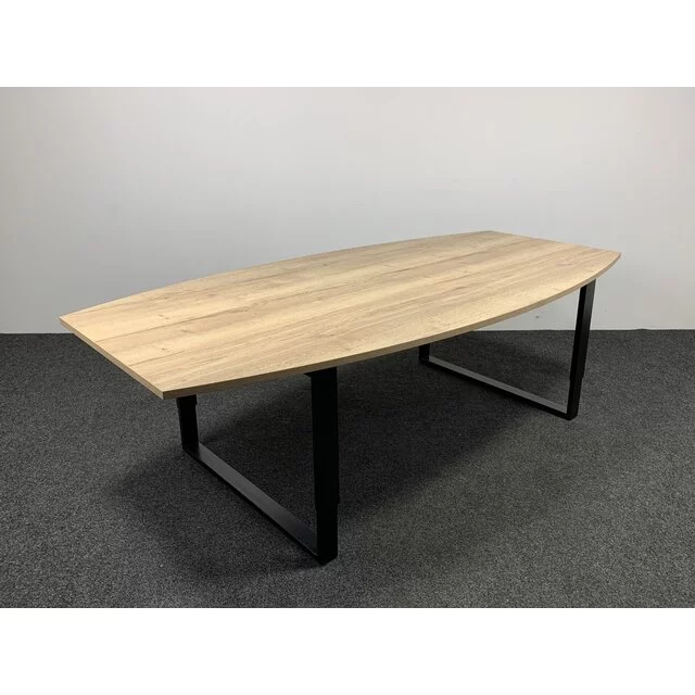 Refurbished Vergadertafel - Tonvormig Blad | 240 x 120 cm
