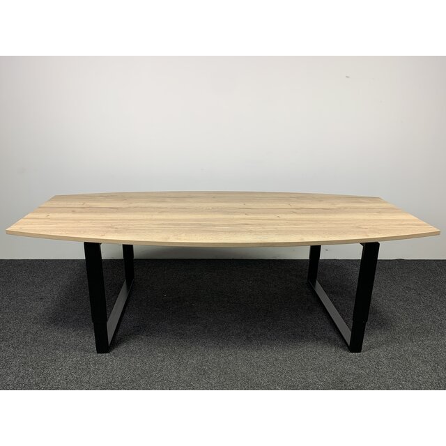 Refurbished Vergadertafel - Tonvormig Blad | 240 x 120 cm