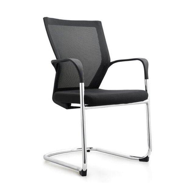 Vergaderstoel Orion - Zwart / Chroom