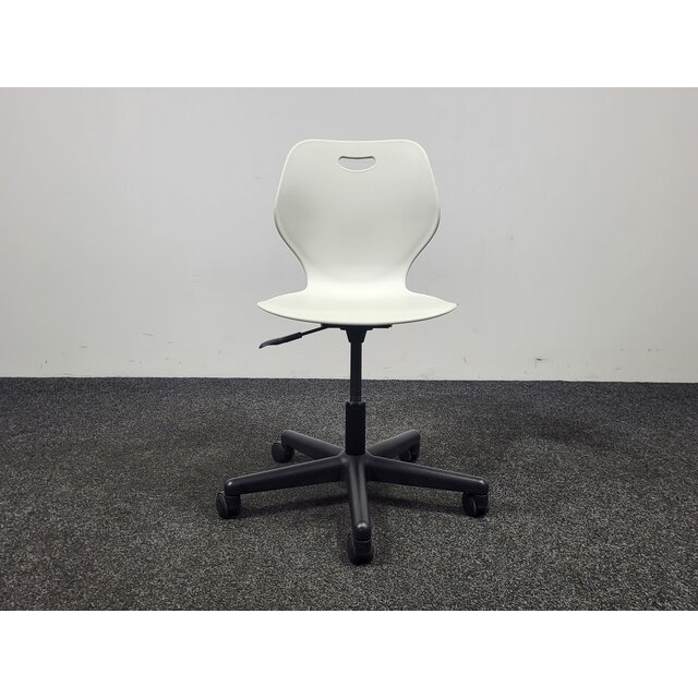 Bureaustoel Wave - Witte Kunststof Zitting Bureaustoel Wave - Witte Kunststof Zitting