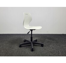 Bureaustoel Wave - Witte Kunststof Zitting