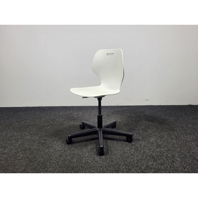 Bureaustoel Wave - Witte Kunststof Zitting Bureaustoel Wave - Witte Kunststof Zitting