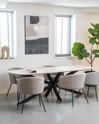 Vergadertafel Spinpoot Deens Ovaal