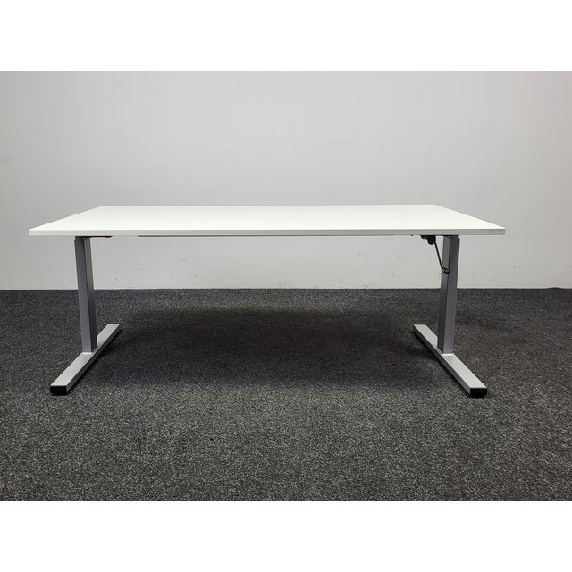 Bureau Slinger Verstelbaar - Grijs onderstel | 160 x 80 cm