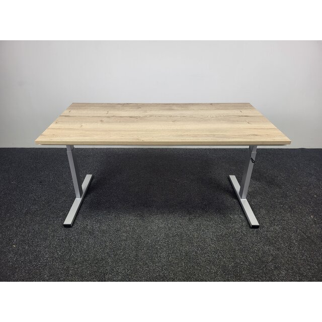Bureau Slinger Verstelbaar - Grijs onderstel | 160 x 80 cm