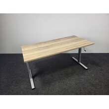 Bureau Slinger Verstelbaar - Grijs onderstel | 160 x 80 cm