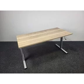 Bureau Slinger Verstelbaar - Grijs onderstel | 160 x 80 cm