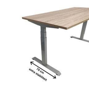Arbo Zit-Sta Bureau NPR Motion  Grijs | 120 x 80 cm | Elektrisch Verstelbaar
