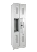 Lockerkast - 6 Deurs Geperforeerd | 195 x 60 x 50 cm