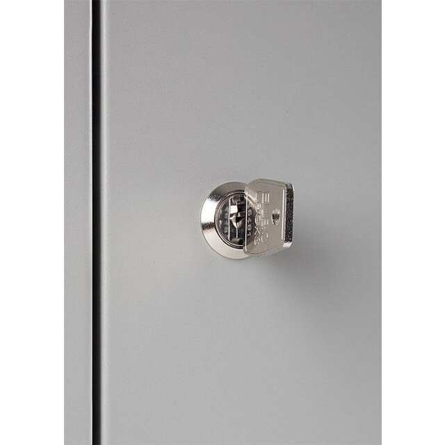 Lockerkast 6 Deurs Geperforeerd 195x60x50 cm Grijs