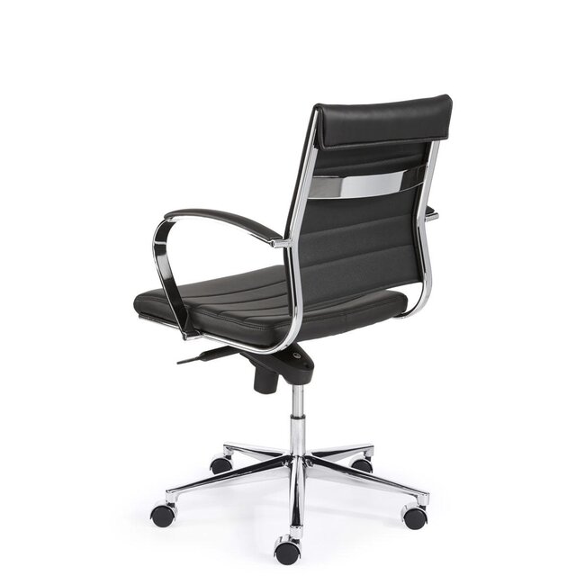 Directiestoel Boss - Zwart / Chroom | Lage Rug