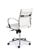 Directiestoel Boss Lage Rug Wit PU Directiestoel Boss Lage Rug Wit PU