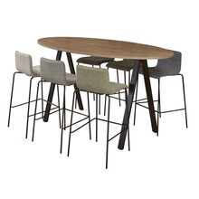 Bartafel V-Leg Ovaal | 220 x 110 cm