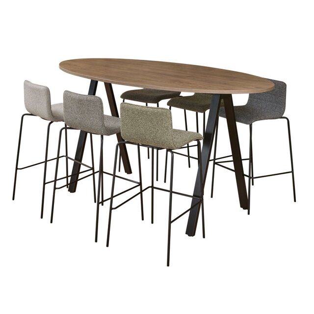 Bartafel V-Leg Ovaal | 220 x 110 cm