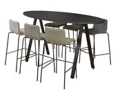 Bartafel V-Leg Ovaal Blad 220 x 110 cm