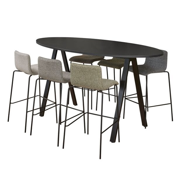 Bartafel V-Leg Ovaal | 220 x 110 cm