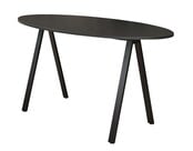 Bartafel V-Leg Ovaal Blad 220 x 110 cm