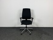 Bureaustoel Interstuhl Zwarte Stof Chroom Onderstel