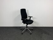 Bureaustoel Interstuhl Zwarte Stof Chroom Onderstel