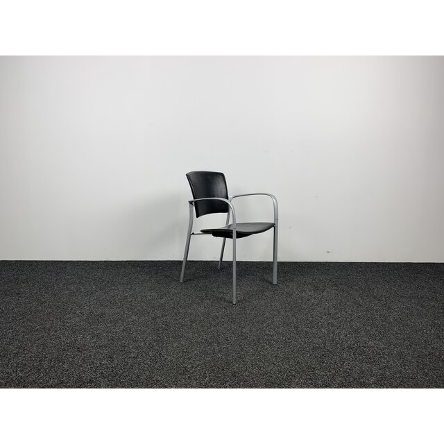 Vergaderstoel ENEA - Zwart Leer
