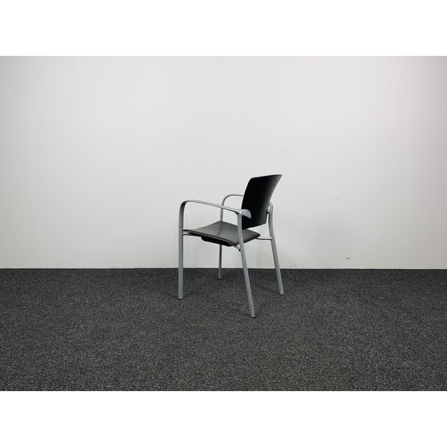 Vergaderstoel ENEA - Zwart Leer