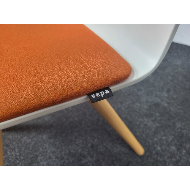 Vepa Pit HF Stoel - Wit / Oranje