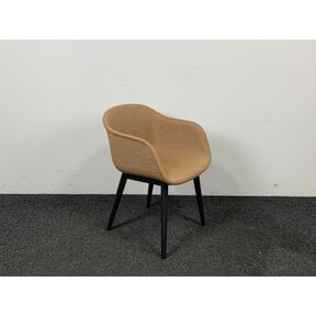 Design Kuipstoel Bruin Gestoffeerd