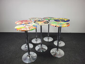 Statafel met Kleurrijk Kunstdesign - Variant 1