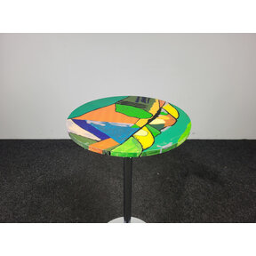 Statafel met Kleurrijk Kunstdesign - Variant 2