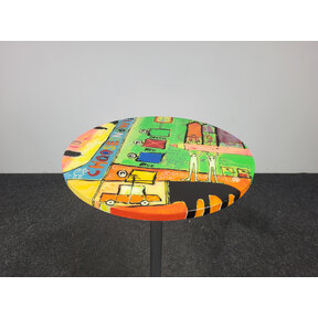 Statafel met Kleurrijk Kunstdesign - Variant 5