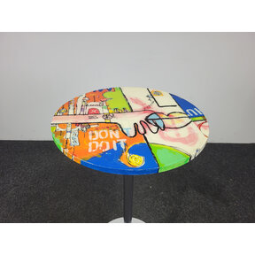 Statafel met Kleurrijk Kunstdesign - Variant 7