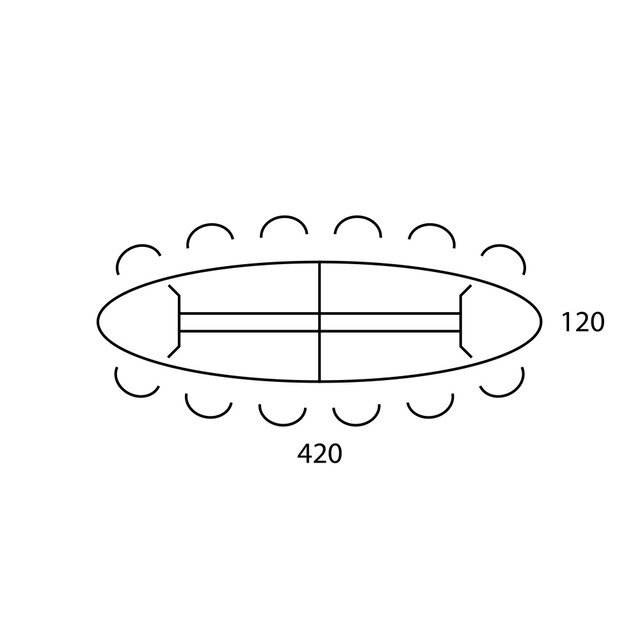 Vergadertafel Realis Ellips Vergadertafel Realis Ellips
