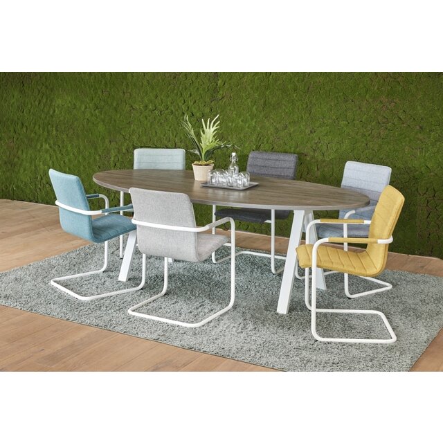 Vergadertafel V-Leg Ellips