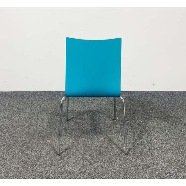 Van der Sluis Kantinestoel Turquoise | 85 x 44 x 54 cm