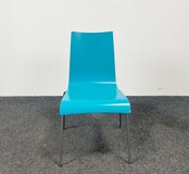 Van der Sluis Kantinestoel Turquoise | 85 x 44 x 54 cm