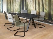 Vergadertafel V-Leg Recht | 120 x 80 cm