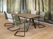 Vergadertafel V-Leg Recht | 140 x 80 cm