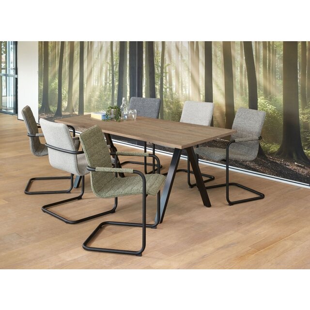 Vergadertafel V-Leg Recht | 140 x 80 cm